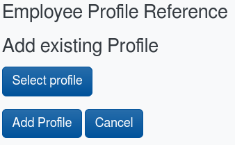 Select profile button screenshot