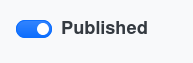 published toggle screenshot
